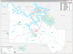 Camden County, MO Digital Map Premium Style