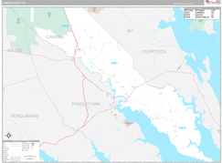 Camden County, NC Digital Map Premium Style