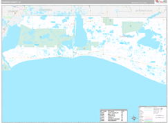 Cameron Parish (County), LA Digital Map Premium Style