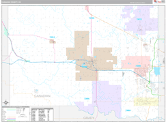 Canadian County, OK Digital Map Premium Style