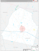 Candler County, GA Digital Map Premium Style