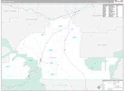 Carbon County, MT Digital Map Premium Style