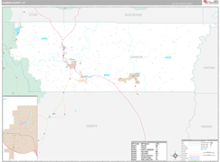 Carbon County, UT Digital Map Premium Style