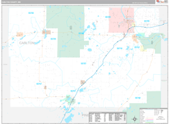 Carlton County, MN Digital Map Premium Style