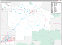 Cascade County, MT Digital Map Premium Style
