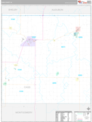 Cass County, IA Digital Map Premium Style