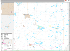 Cass County, MI Digital Map Premium Style