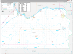 Cass County, NE Digital Map Premium Style