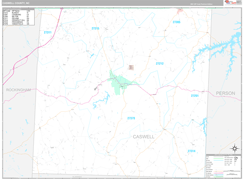 Caswell County, NC Digital Map Premium Style