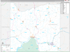 Cattaraugus County, NY Digital Map Premium Style