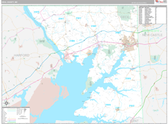 Cecil County, MD Digital Map Premium Style
