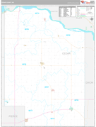 Cedar County, NE Digital Map Premium Style