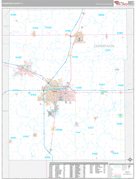 Champaign County, IL Digital Map Premium Style