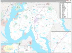 Charles County, MD Digital Map Premium Style