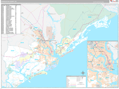 Charleston County, SC Digital Map Premium Style