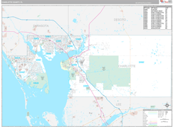 Charlotte County, FL Digital Map Premium Style