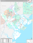 Chatham County, GA Digital Map Premium Style