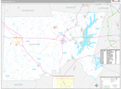 Chatham County, NC Digital Map Premium Style