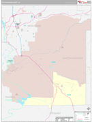 Chattahoochee County, GA Digital Map Premium Style