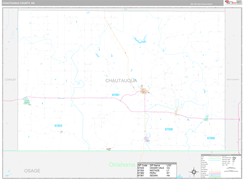 Chautauqua County, KS Digital Map Premium Style