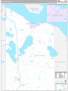 Cheboygan County, MI Digital Map Premium Style