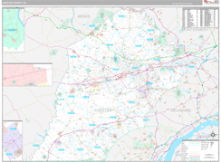 Chester County, PA Digital Map Premium Style
