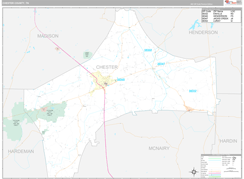 Chester County, TN Digital Map Premium Style
