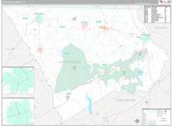 Chesterfield County, SC Digital Map Premium Style
