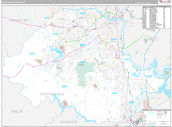 Chesterfield County, VA Digital Map Premium Style