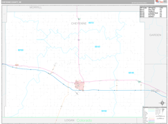 Cheyenne County, NE Digital Map Premium Style