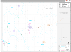 Chickasaw County, IA Digital Map Premium Style