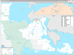 Chippewa County, MI Digital Map Premium Style