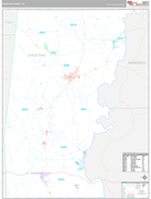 Choctaw County, AL Digital Map Premium Style