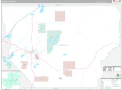 Churchill County, NV Digital Map Premium Style