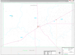 Cimarron County, OK Digital Map Premium Style