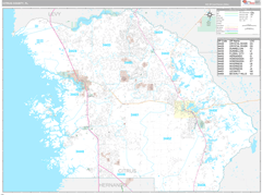 Citrus County, FL Digital Map Premium Style