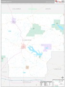 Claiborne Parish (County), LA Digital Map Premium Style