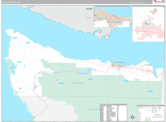 Clallam County, WA Digital Map Premium Style