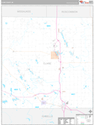 Clare County, MI Digital Map Premium Style