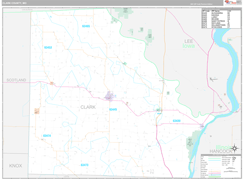 Clark County, MO Digital Map Premium Style