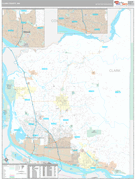Clark County, WA Digital Map Premium Style