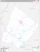 Clarke County, VA Digital Map Premium Style