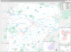 Clearfield County, PA Digital Map Premium Style