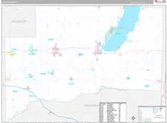 Clinton County, IL Digital Map Premium Style