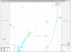 Clinton County, MO Digital Map Premium Style