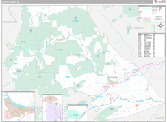 Clinton County, PA Digital Map Premium Style