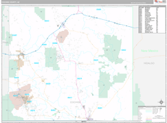 Cochise County, AZ Digital Map Premium Style