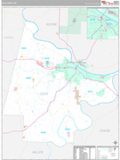 Cole County, MO Digital Map Premium Style
