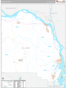 Columbia County, OR Digital Map Premium Style