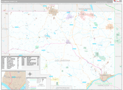 Columbiana County, OH Digital Map Premium Style